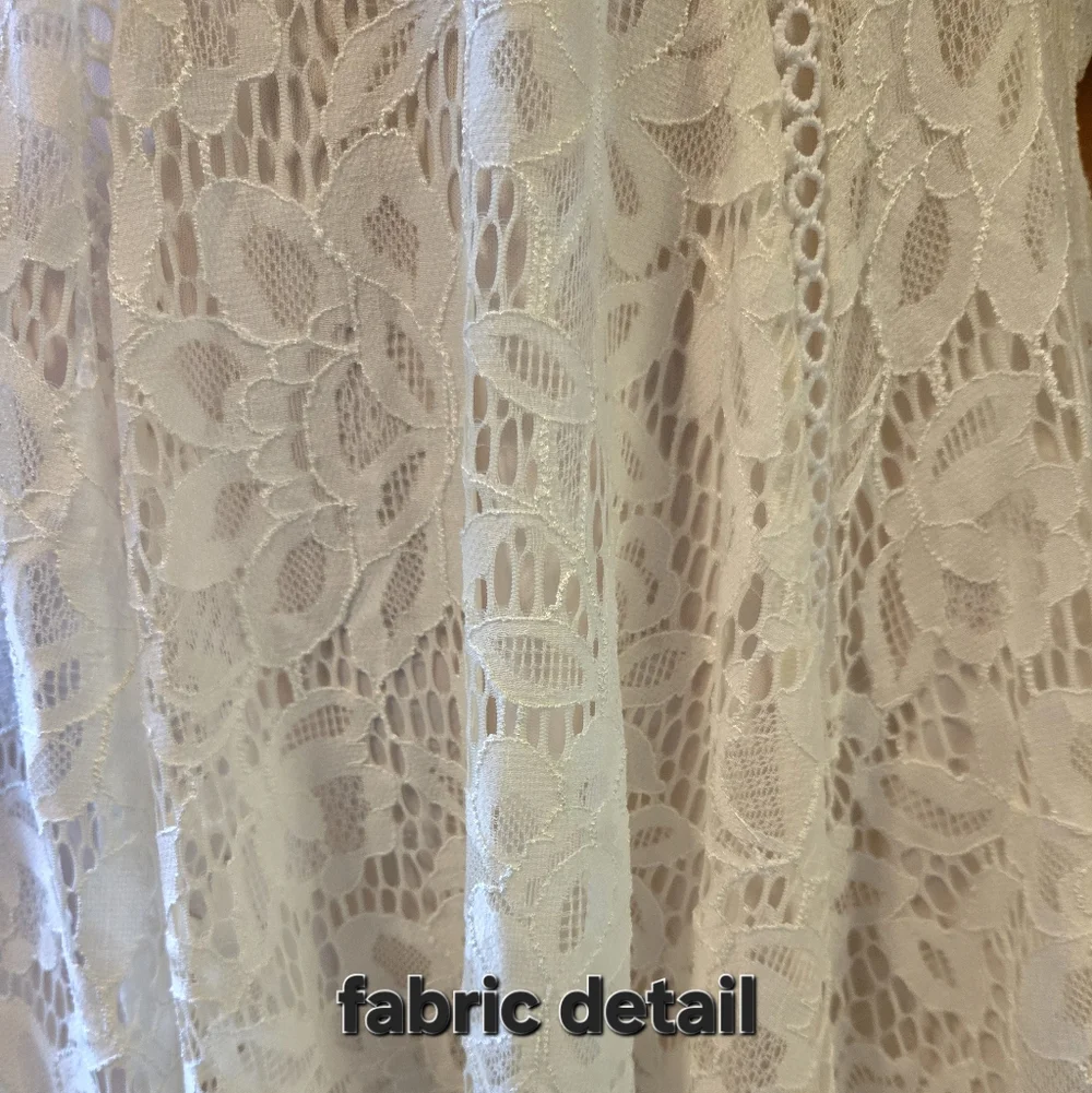NWT Just Taylor Ivory White Lace Dress Sleeveless